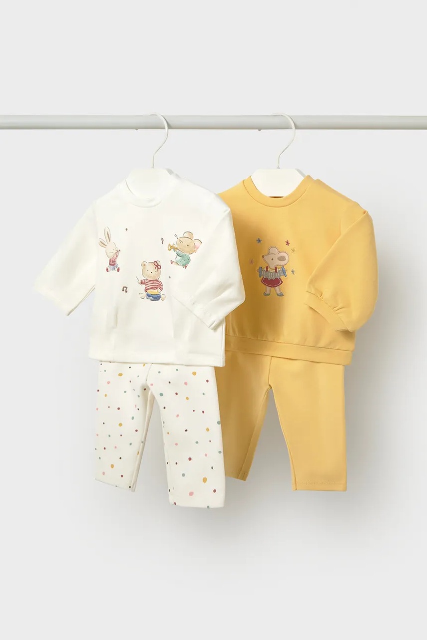 Mayoral Newborn komplet za bebe od pamuka s elastanom
