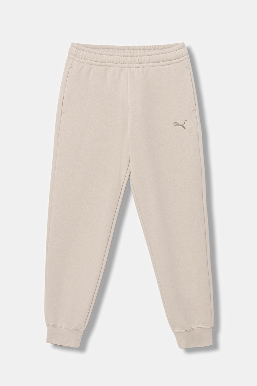 Puma teplákové nohavice detské bavlnené s elastanom ESS Sweatpants CL FL