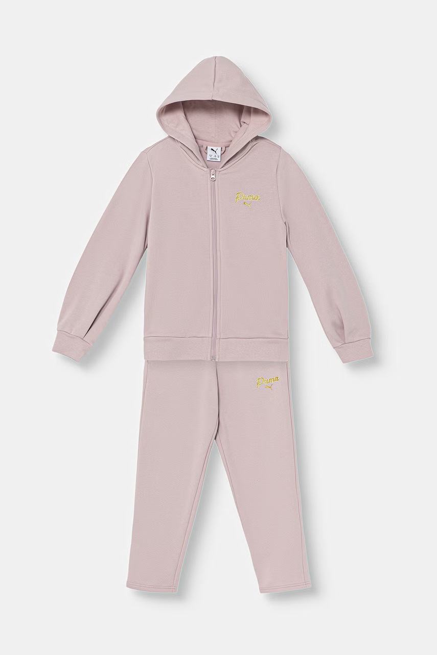 Puma φόρμα παιδική με βαμβάκι ESS SCRIPT Sweat Suit