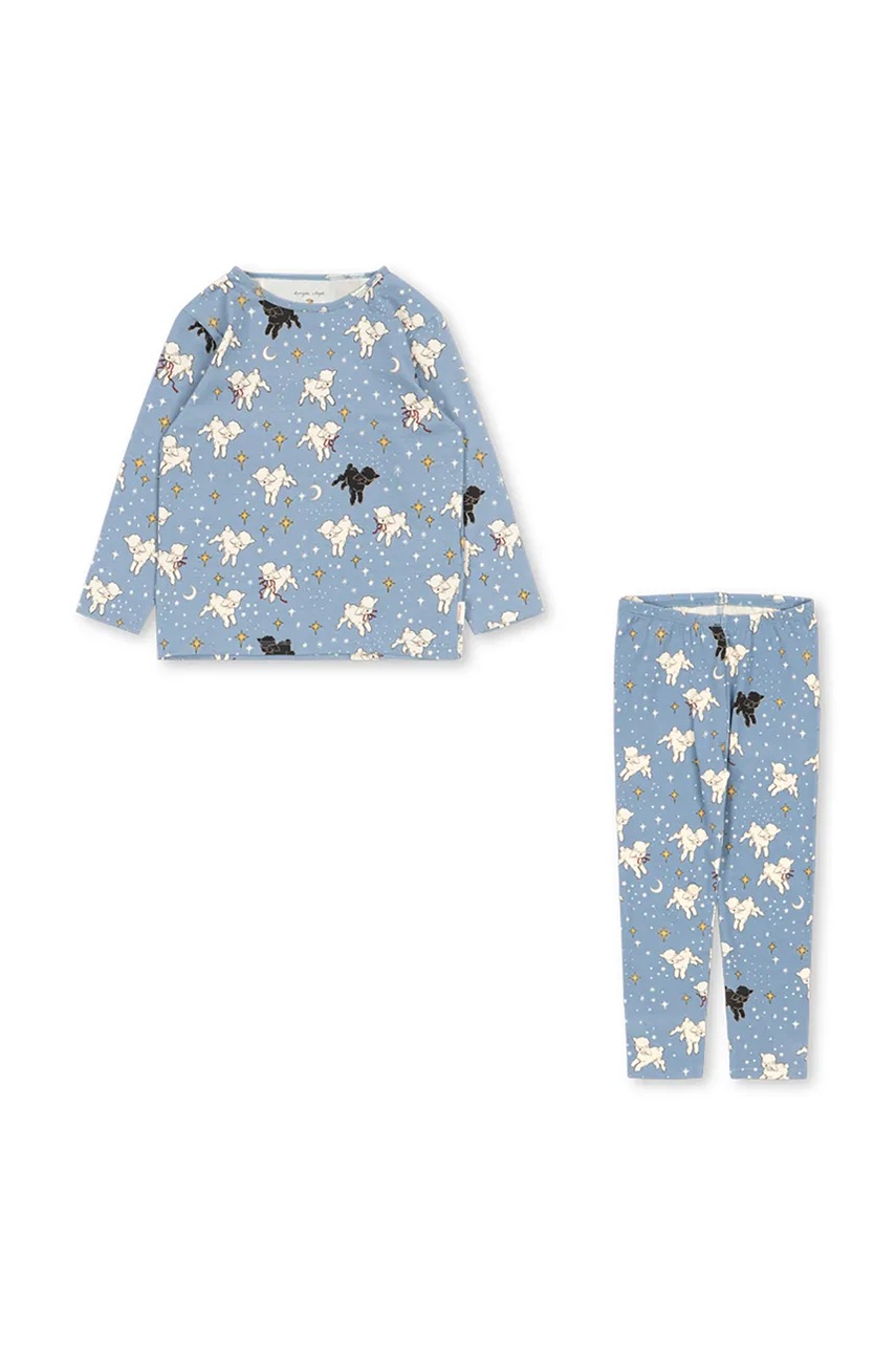 Konges Sløjd  пижама от две части за деца от памук с еластан BASIC BLOUSE/PANTS SET GOTS