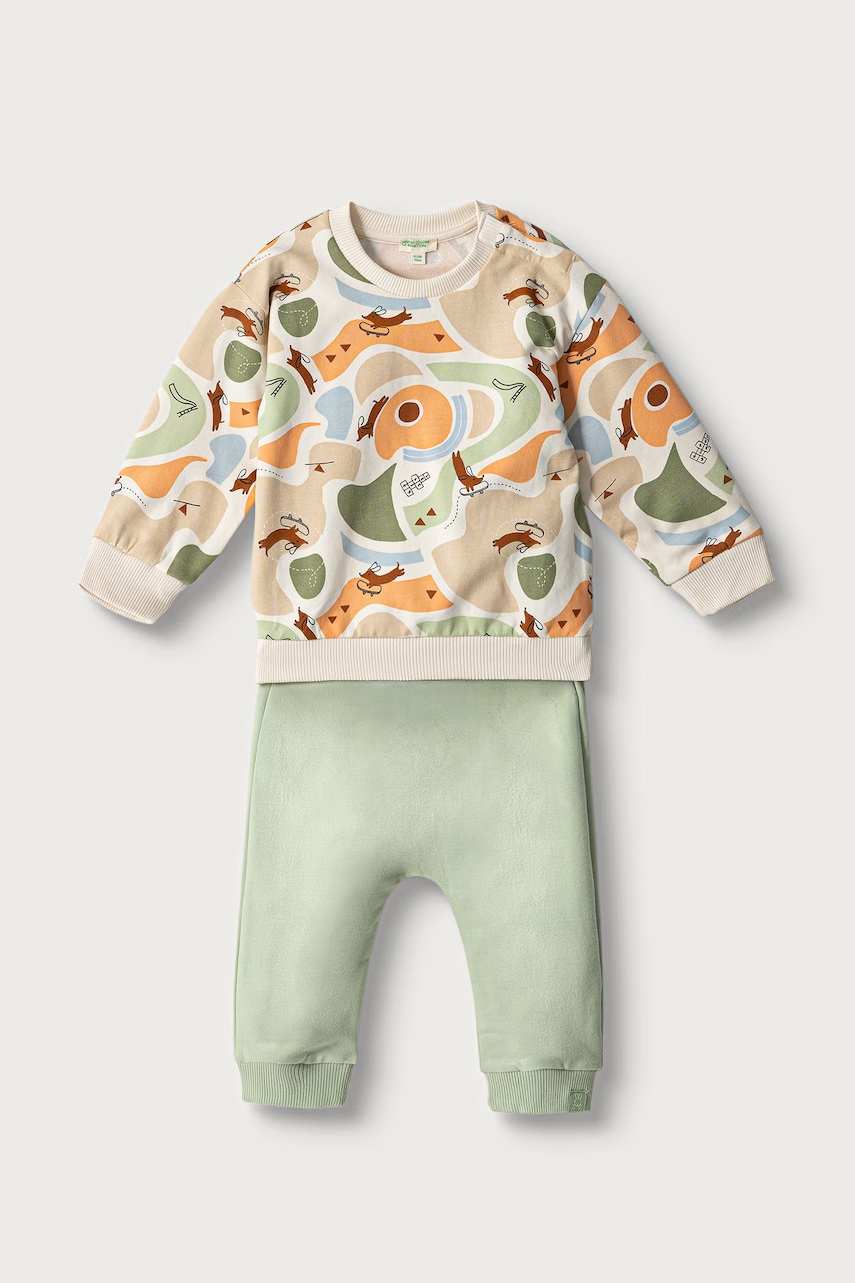 United Colors of Benetton komplet trenirka za bebe od pamuka s elastanom