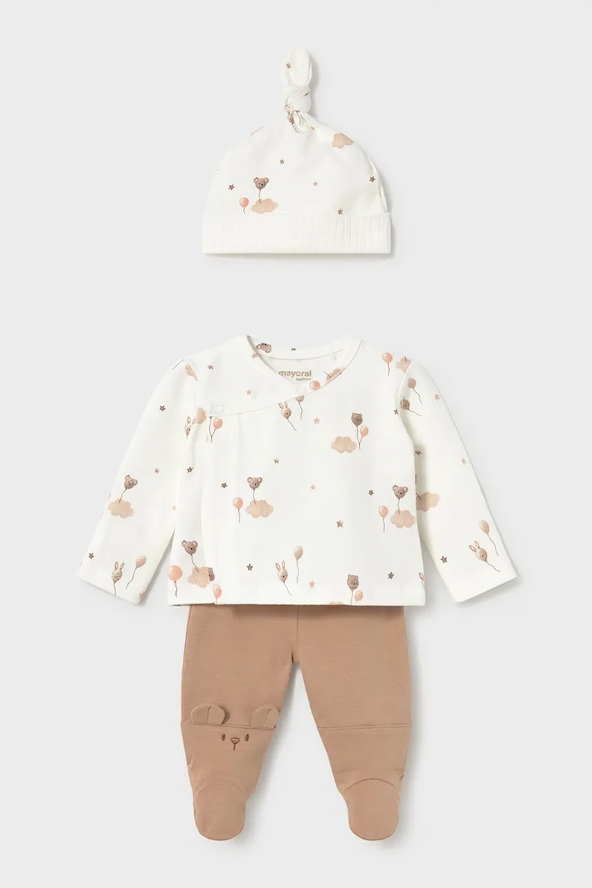 Mayoral Newborn  komplet za bebe od pamuka s elastanom