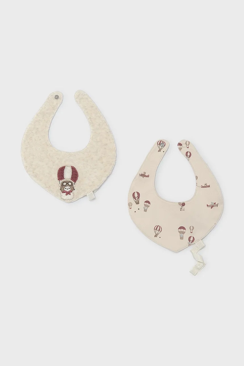 Mayoral Newborn podbradnik za bebe pamučni 2-pack