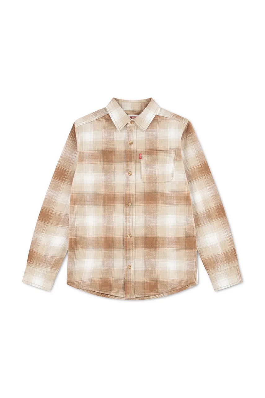 Levi's  риза за деца от памук SHADOW PLAID SHIRT