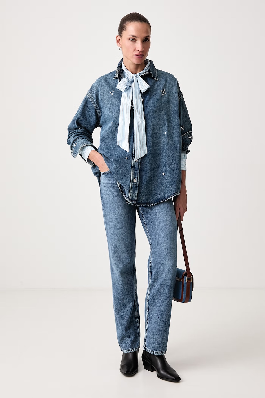 Levi's  риза дамска с памук JORDAN DENIM