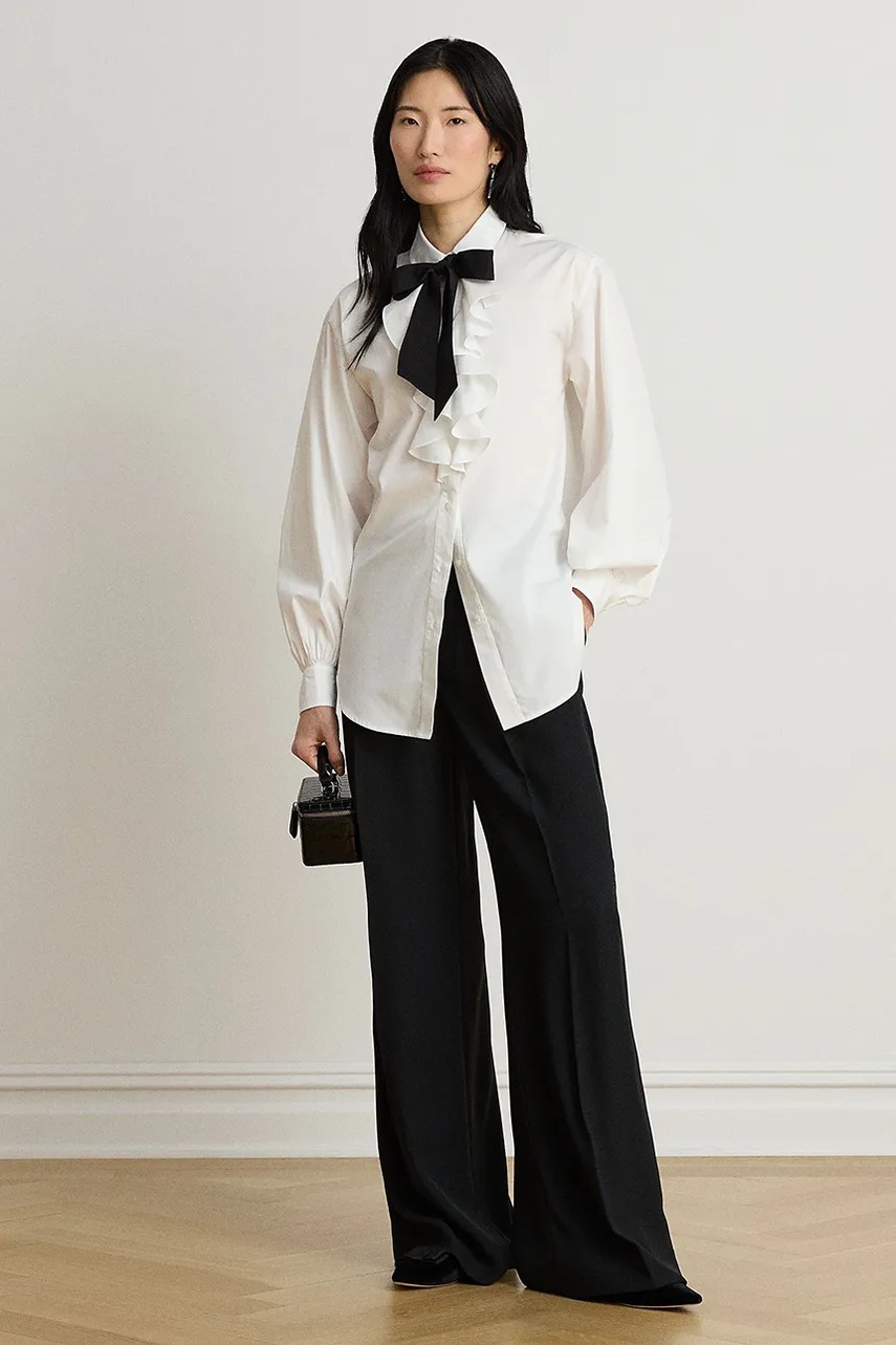 Lauren Ralph Lauren Lauren Ralph Lauren πουκάμισο γυναικείο βαμβακερό - 3