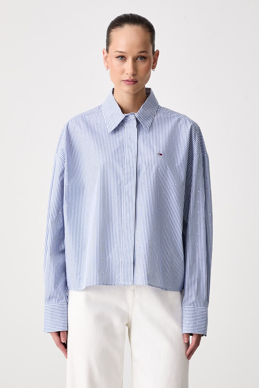 Tommy Jeans košulja za žene od pamuka