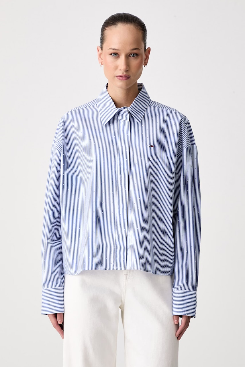Tommy Jeans košulja za žene od pamuka