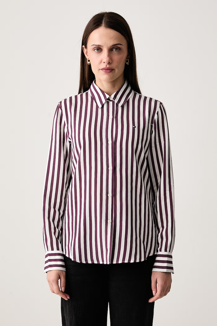 Tommy Hilfiger košulja za žene s viskozom