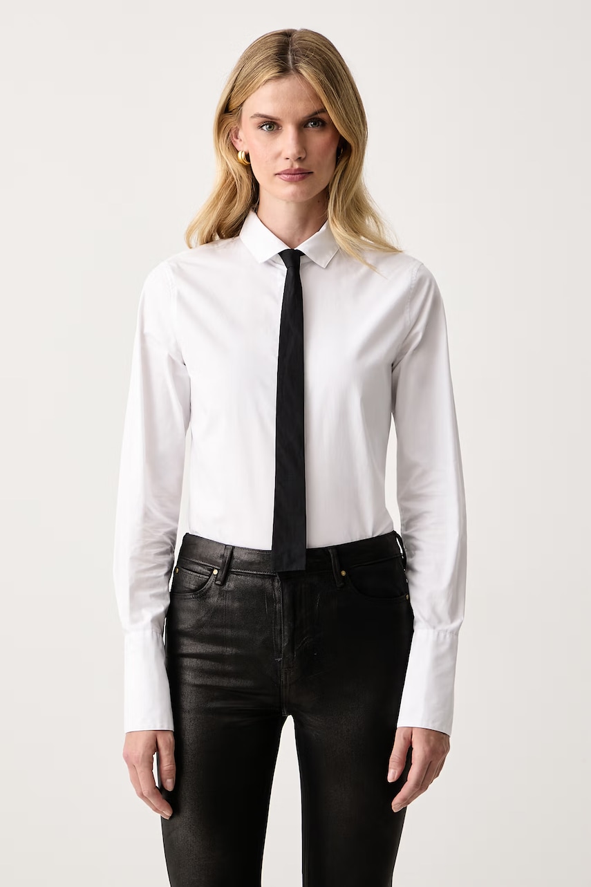Armani Exchange cămașă de damă din bumbac