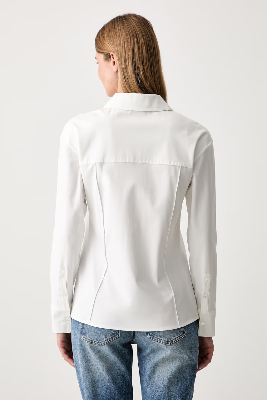 MM by Max Mara MM by Max Mara πουκάμισο γυναικείο βαμβακερό MMLBALENIO - 3