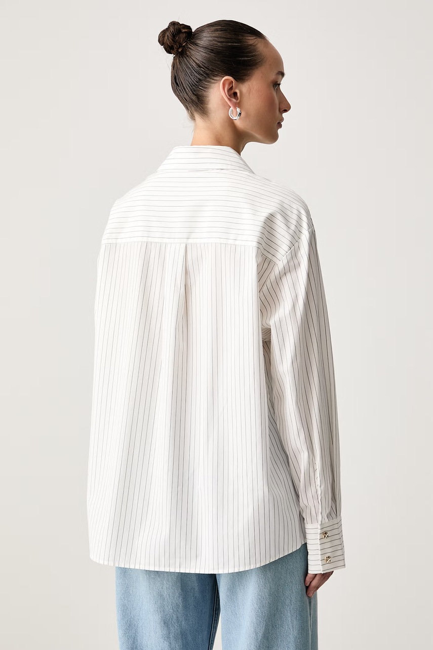 Essentiel Antwerp Essentiel Antwerp πουκάμισο γυναικείο βαμβακερό Kacao - 3