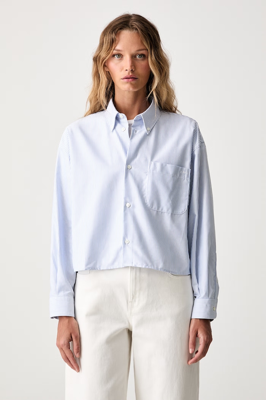 A.P.C. cămașă de damă din bumbac chemise sophia button down logo