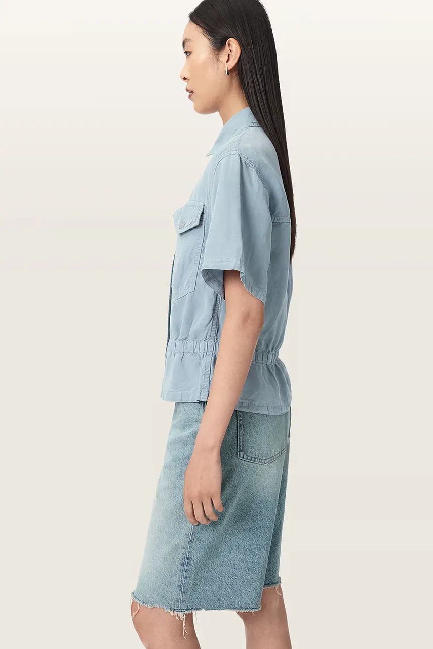 AllSaints košeľa dámska s ľanom TOVE