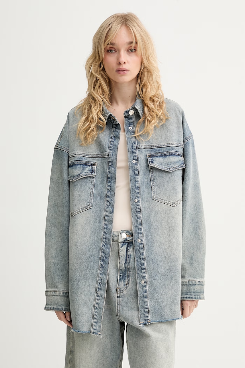 Gestuz cămașă pentru femei, din denim GZnoma