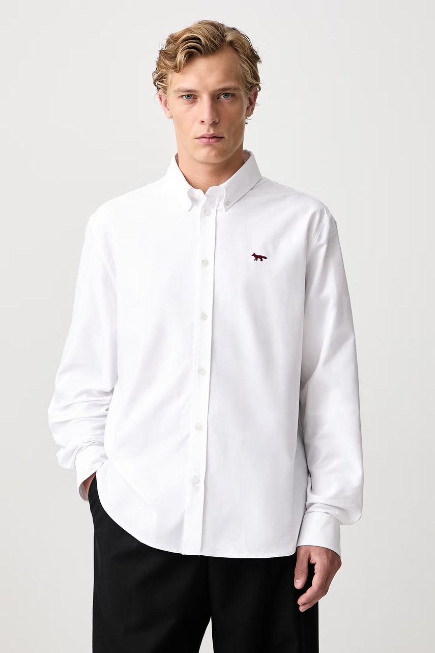 Maison Kitsuné  Profile Fox koszula bawełniana męska