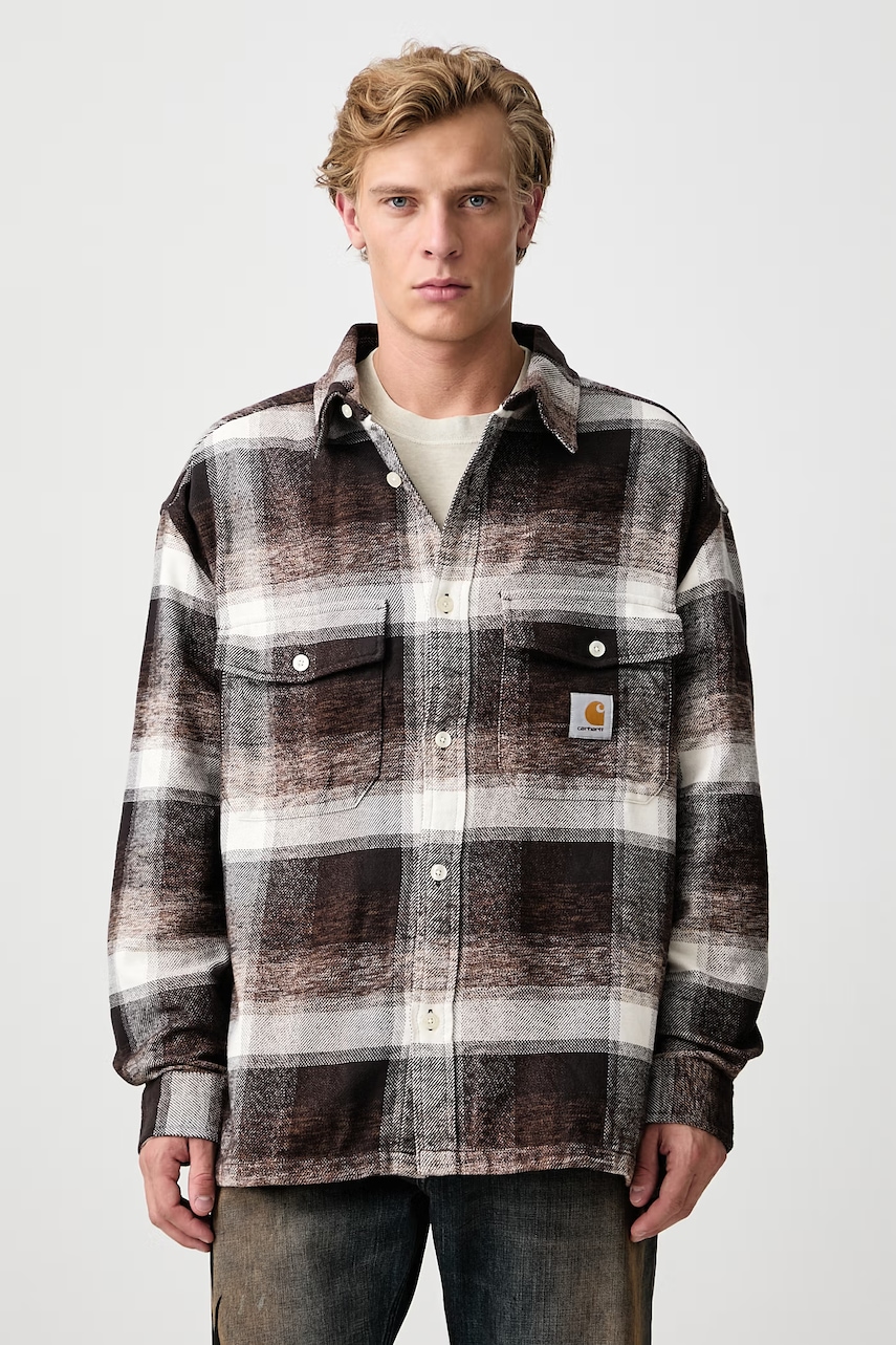 Carhartt WIP  Esterson Shirt cămașă din bumbac pentru bărbați