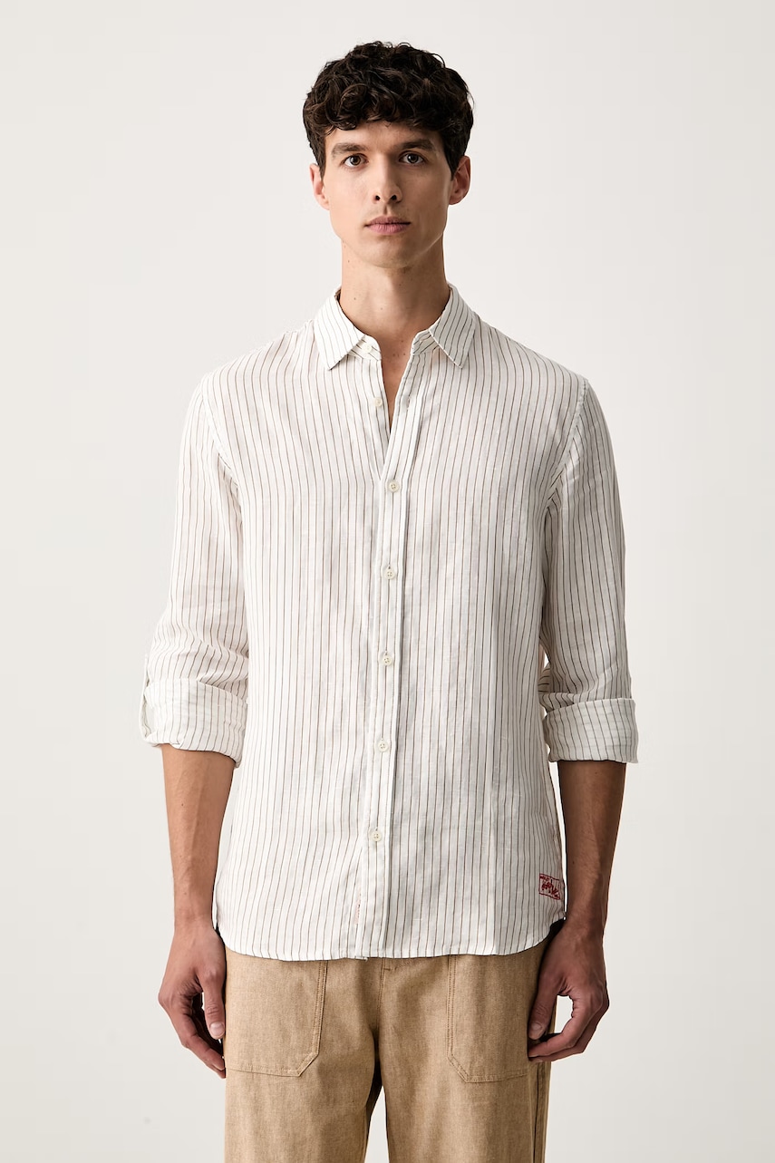 Scotch & Soda koszula męska lniana