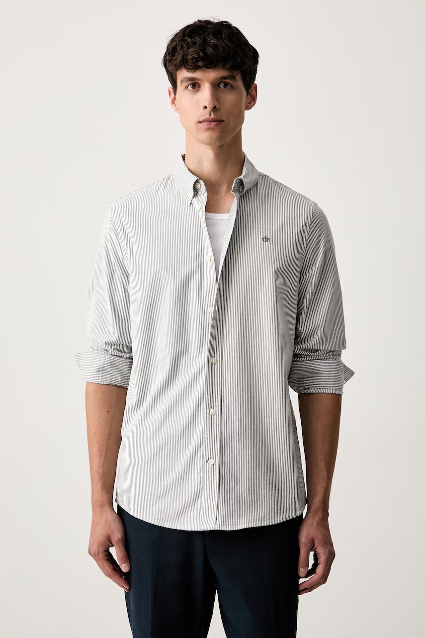 Scotch & Soda koszula męska bawełniana z elastanem