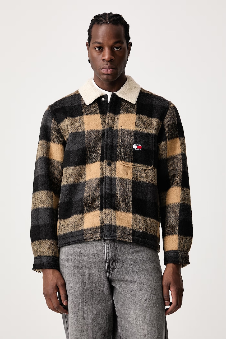 Tommy Jeans geacă tip cămașă pentru bărbați