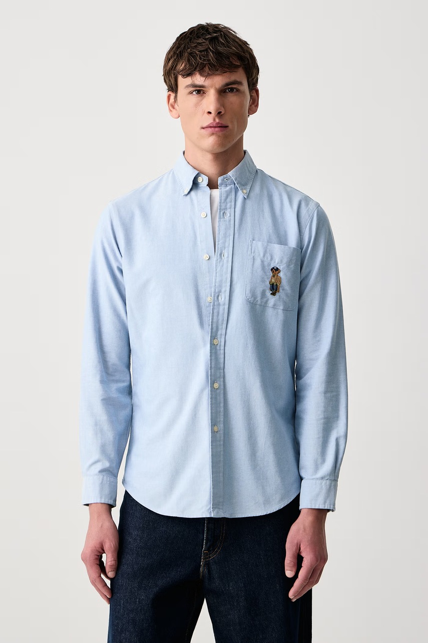 Polo Ralph Lauren cămașă oxford pentru bărbați din bumbac