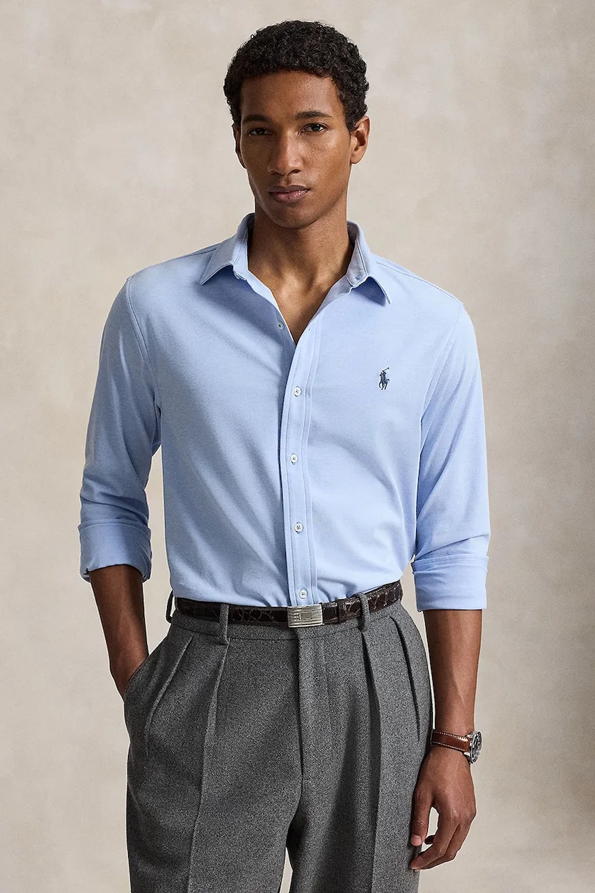 Polo Ralph Lauren cămașă pentru bărbați cu bumbac