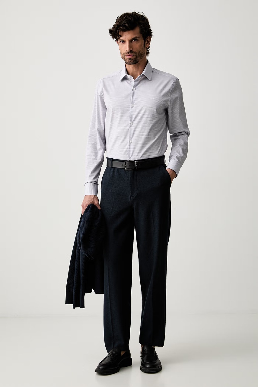 Calvin Klein košile pánská bavlněná s elastanem (obrázek 2)