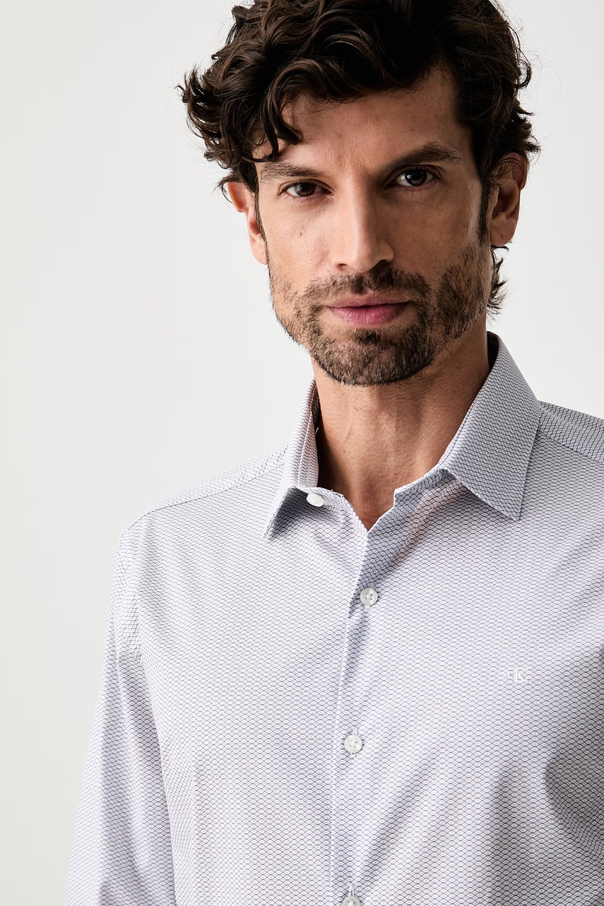Calvin Klein košile pánská bavlněná s elastanem (obrázek 4)