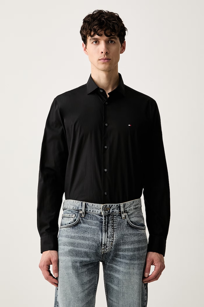 Tommy Hilfiger πουκάμισο ανδρικό με βαμβάκι