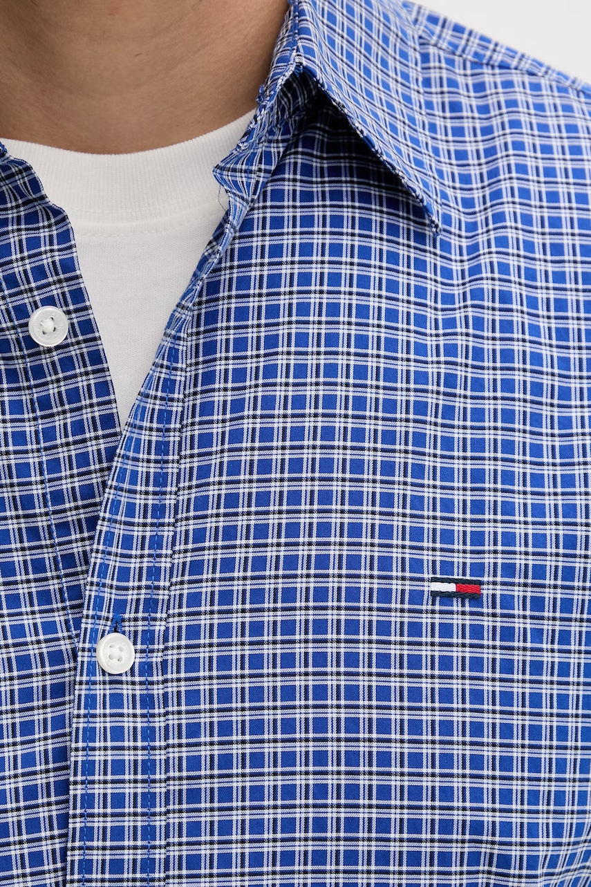 Tommy Jeans košeľa pánska bavlnená