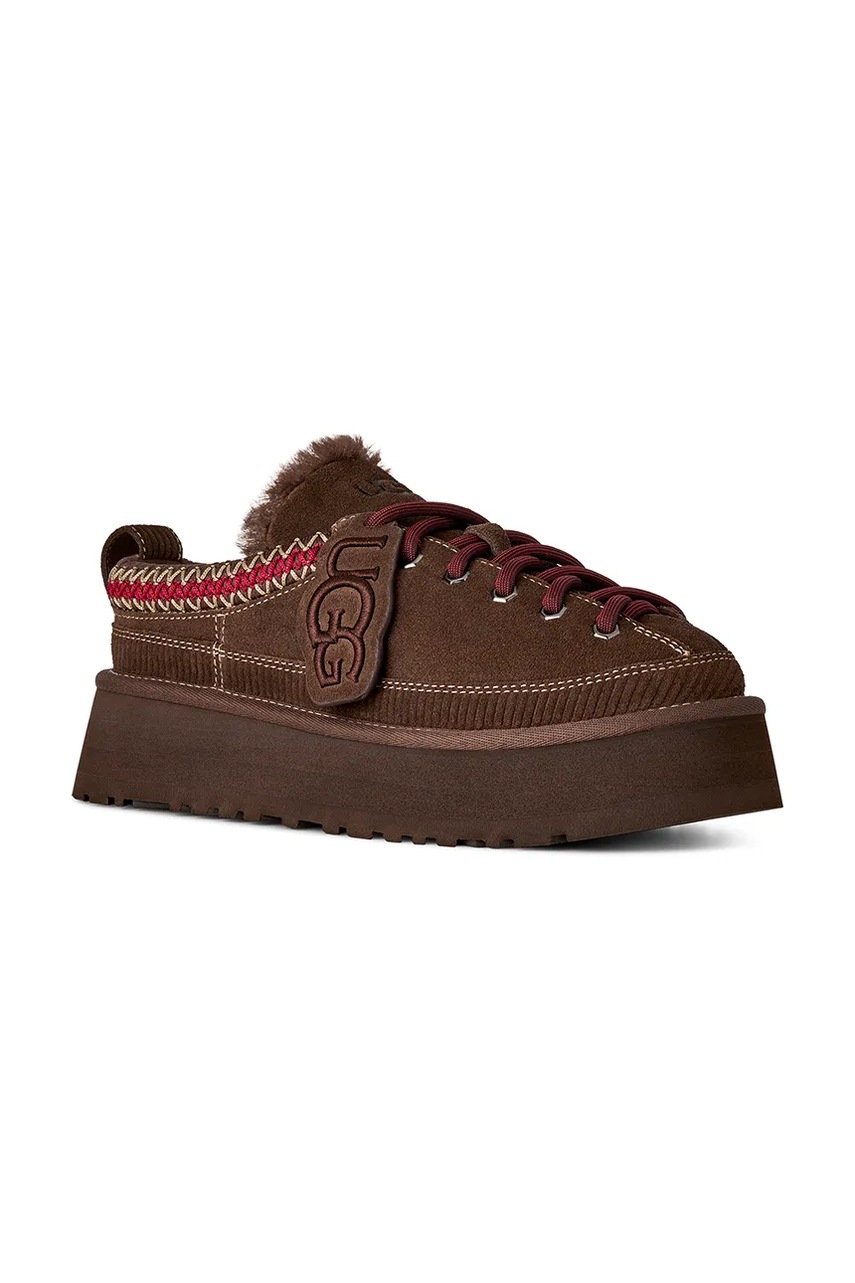 UGG UGG παντόφλες γυναικείες σουέτ W Heritage Lace-Up Slipper - 2