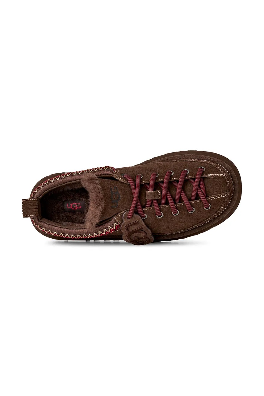 UGG UGG παντόφλες γυναικείες σουέτ W Heritage Lace-Up Slipper - 5