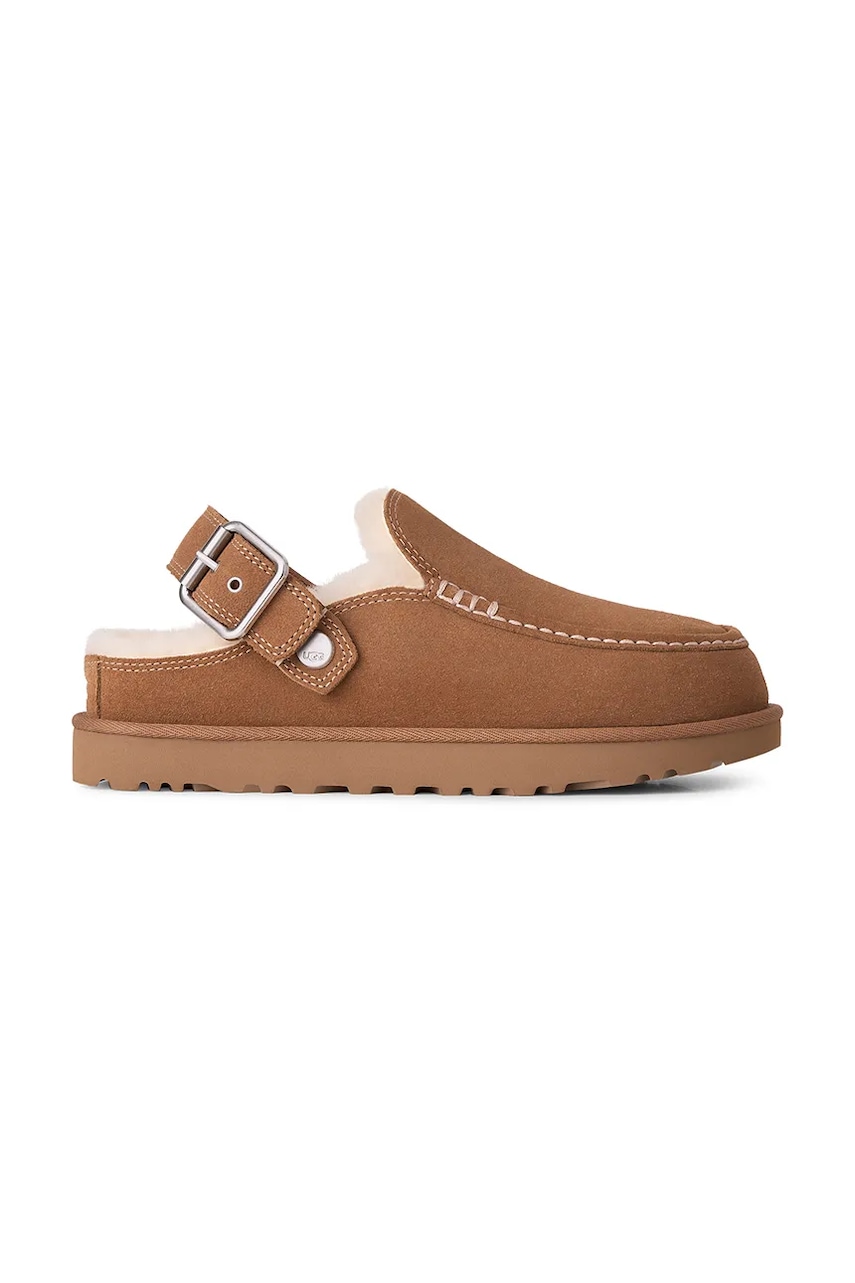UGG  W Goldenstar Evelina Clog șlapi pentru femei din piele întoarsă