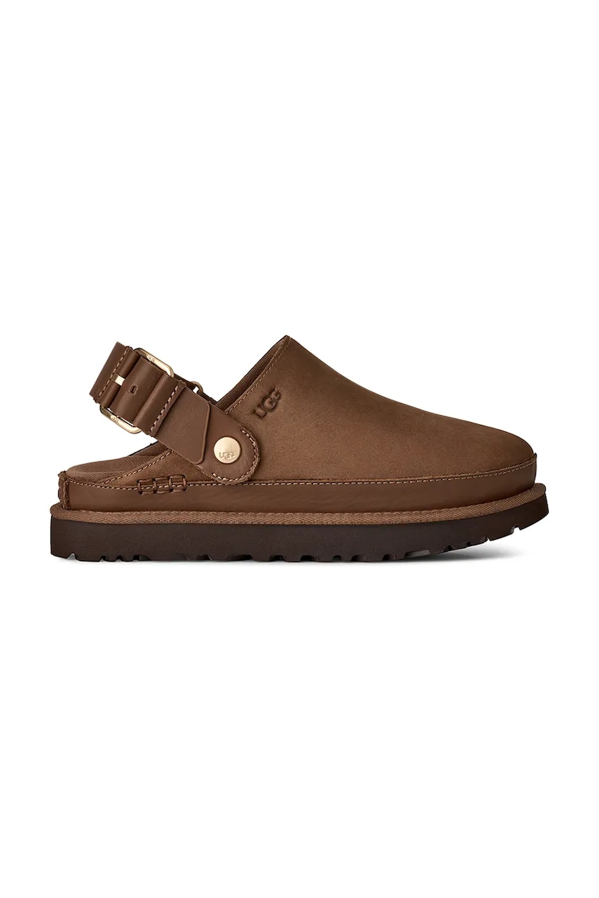 UGG  W Goldenstar Villa Clog klapki mules damskie nubukowe