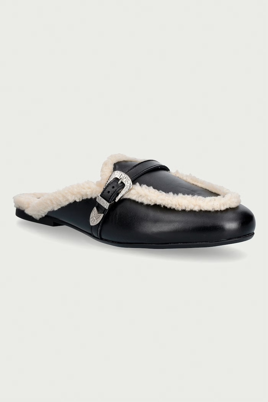Posa șlapi mocasini pentru femei din piele Aspen Mule