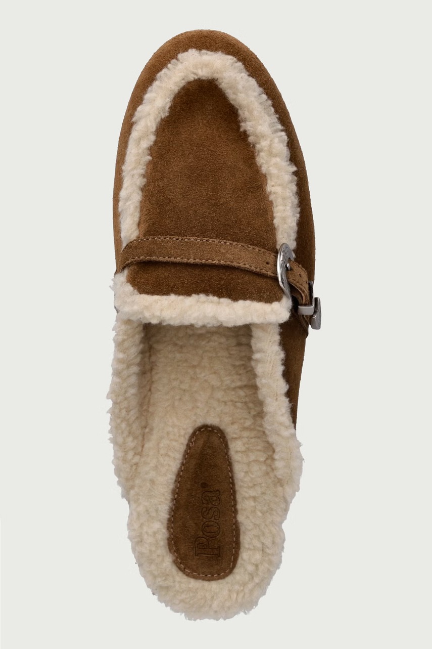 Posa Posa σαγιονάρες mules Γυναικεία σουέτ Aspen Mule - 4