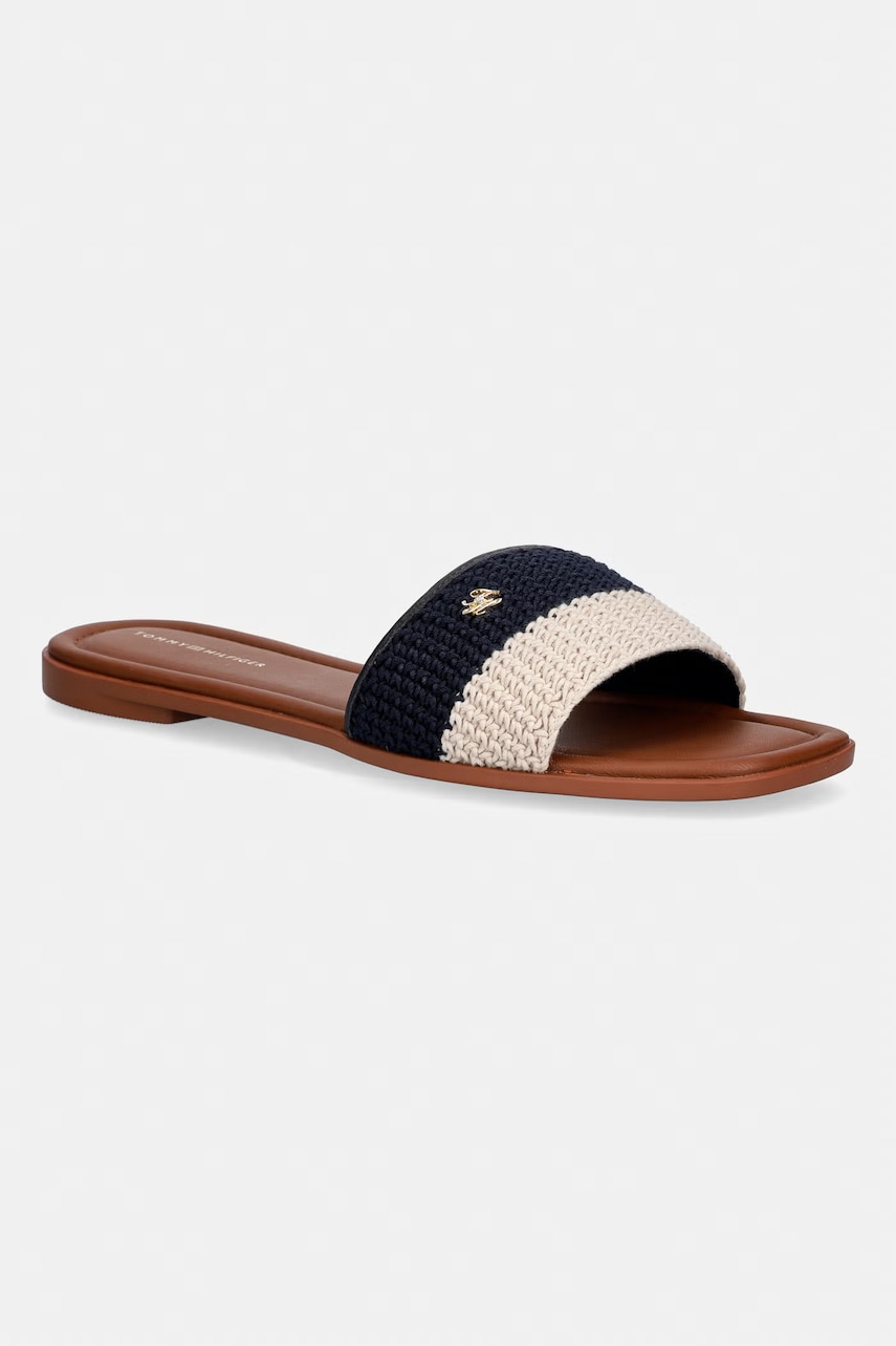 Tommy Hilfiger klapki damskie TH FLAT MULE CROCHET