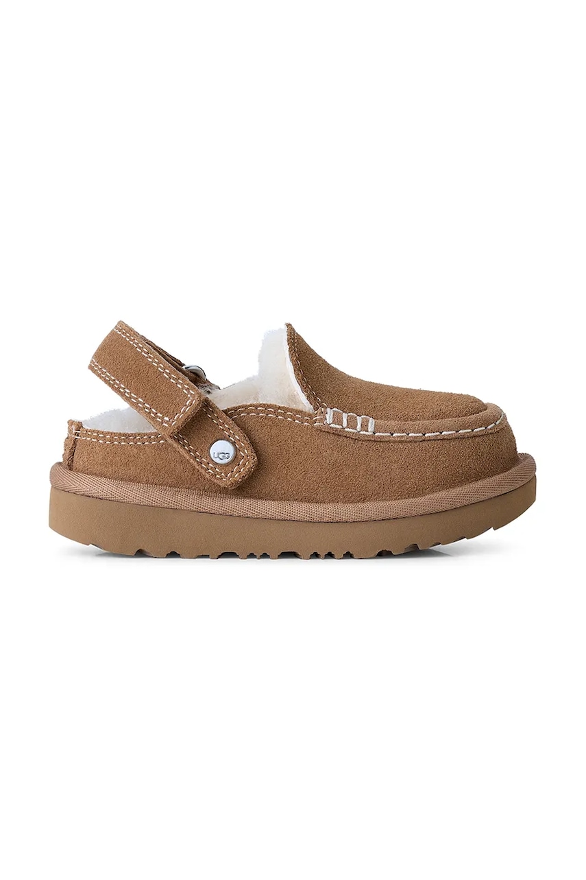 UGG  papuče detské semišové GOLDENSTAR EVELINA CLOG
