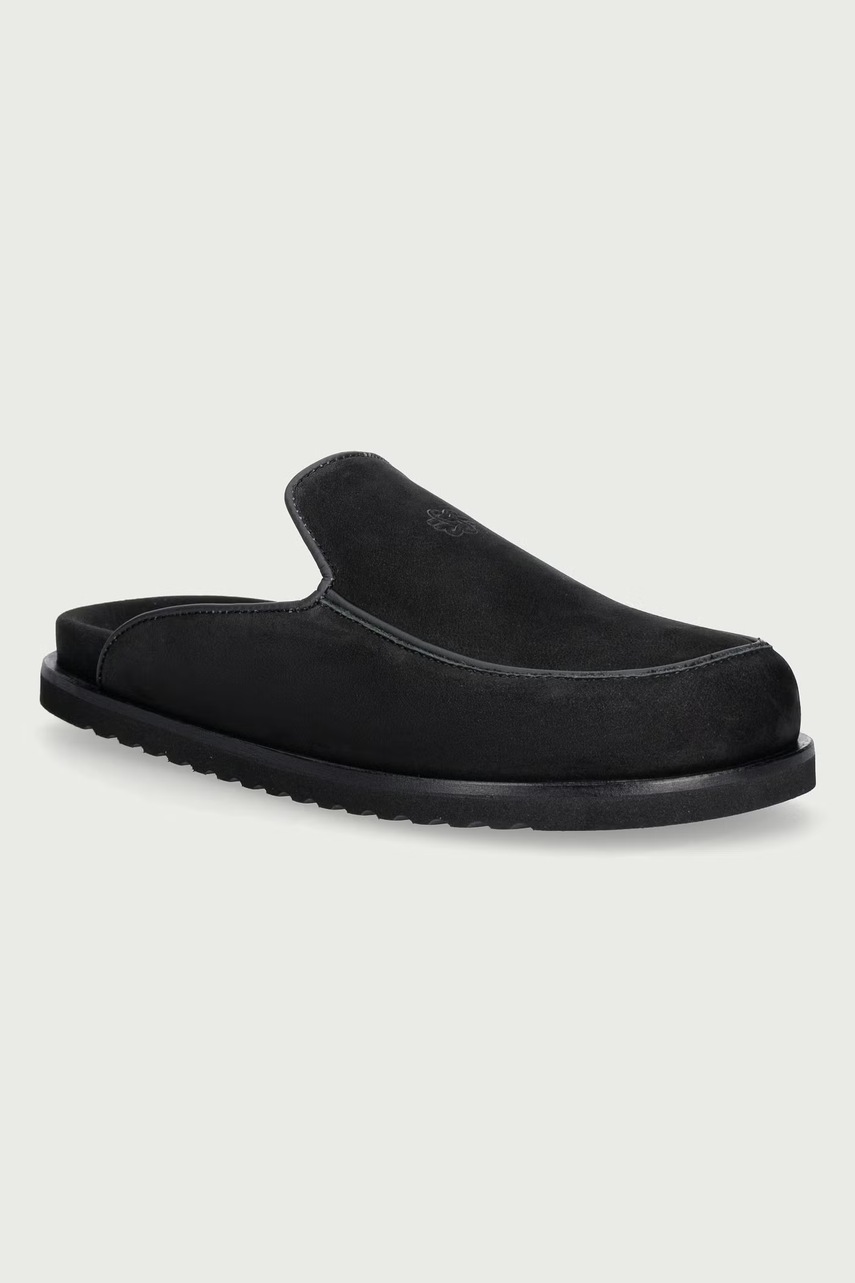 Filling Pieces  klapki mules męskie nubukowe