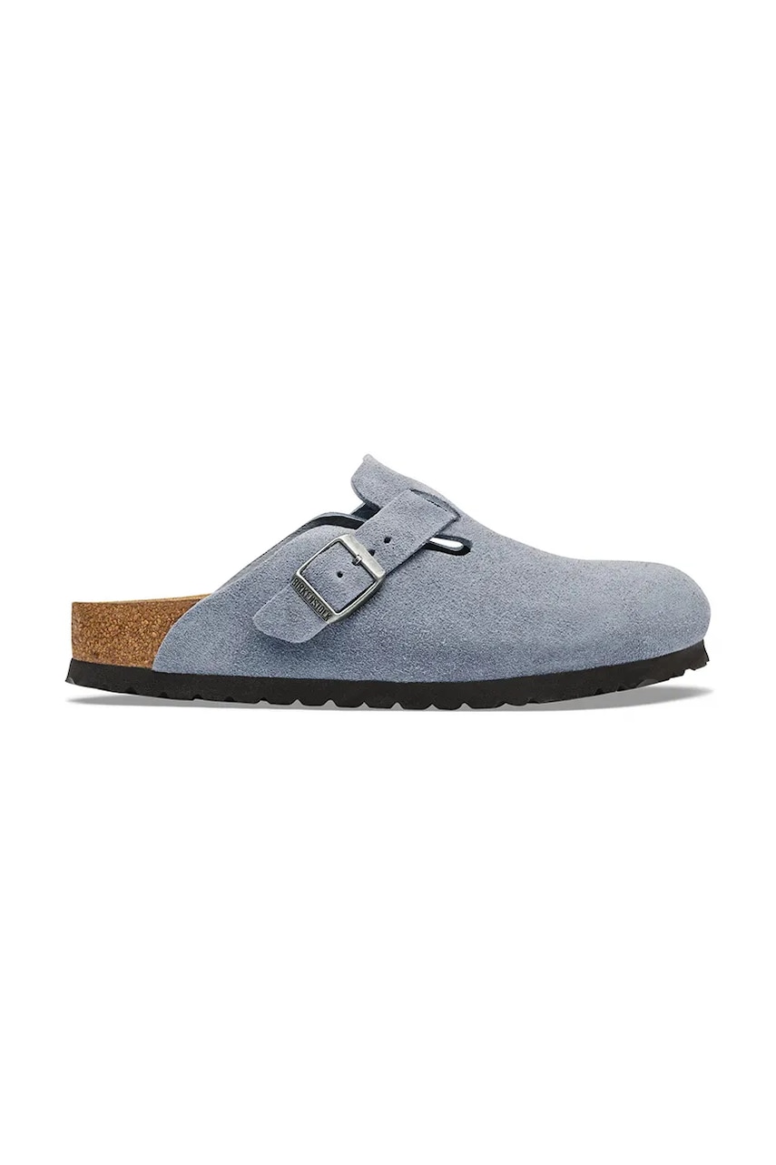 Birkenstock klapki mules zamszowe Boston Suede Leather