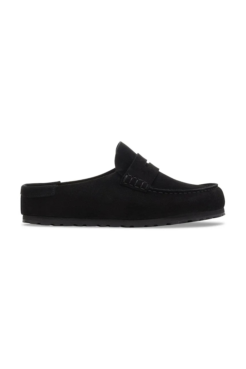 Birkenstock klapki mules zamszowe Naples Wrapped Suede Leather