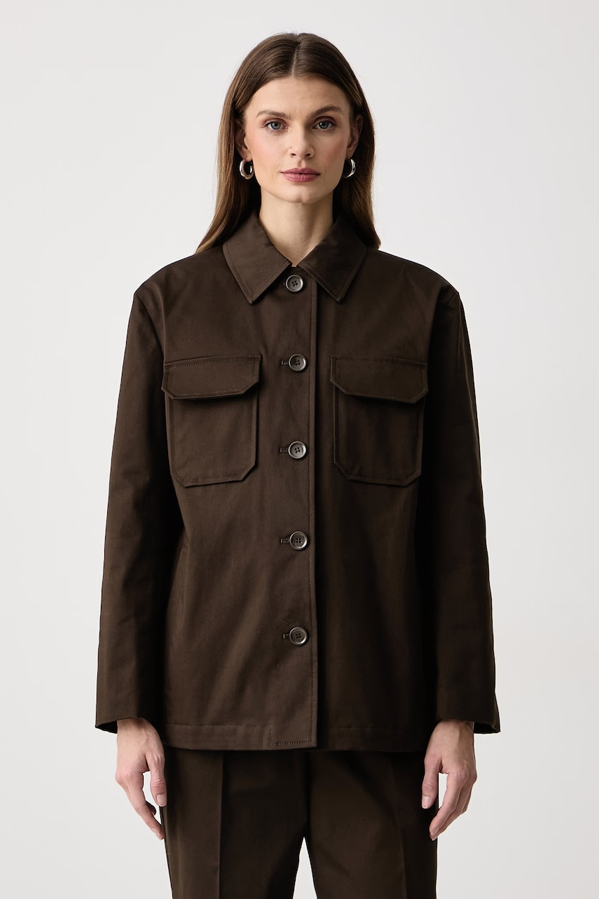 Weekend Max Mara παλτό γυναικείο με βαμβάκι WKSELMO