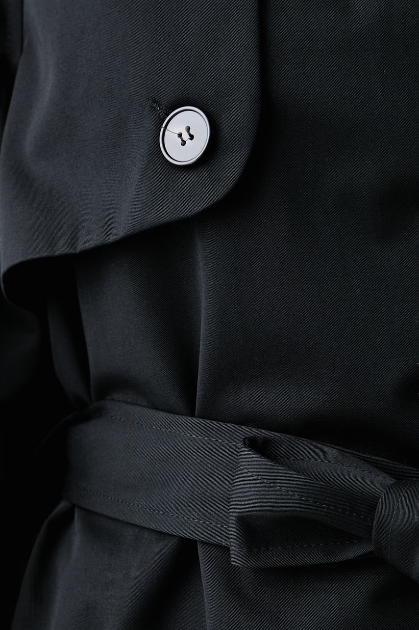 Le Privé Le Privé παλτό γυναικείο βαμβακερό SOLANGE COAT NOIR - 5
