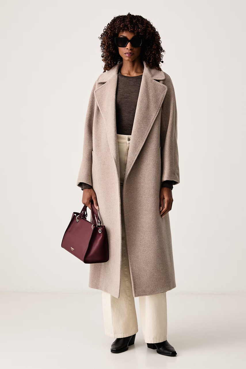 Weekend Max Mara παλτό γυναικείο με μαλλί WKDTEMPERA