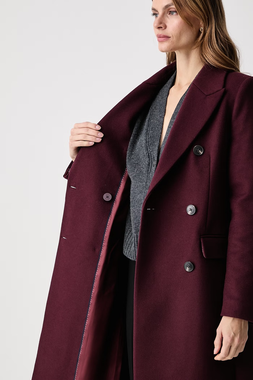 Tommy Hilfiger Tommy Hilfiger κομψό παλτό γυναικείο με μαλλί - 6