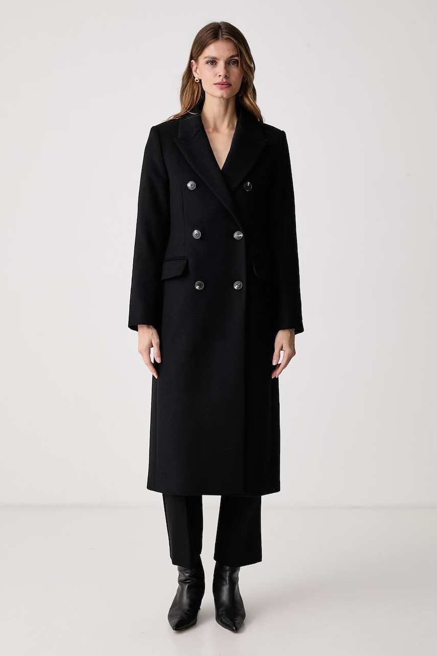 Tommy Hilfiger  elegantný kabát dámsky s vlnou