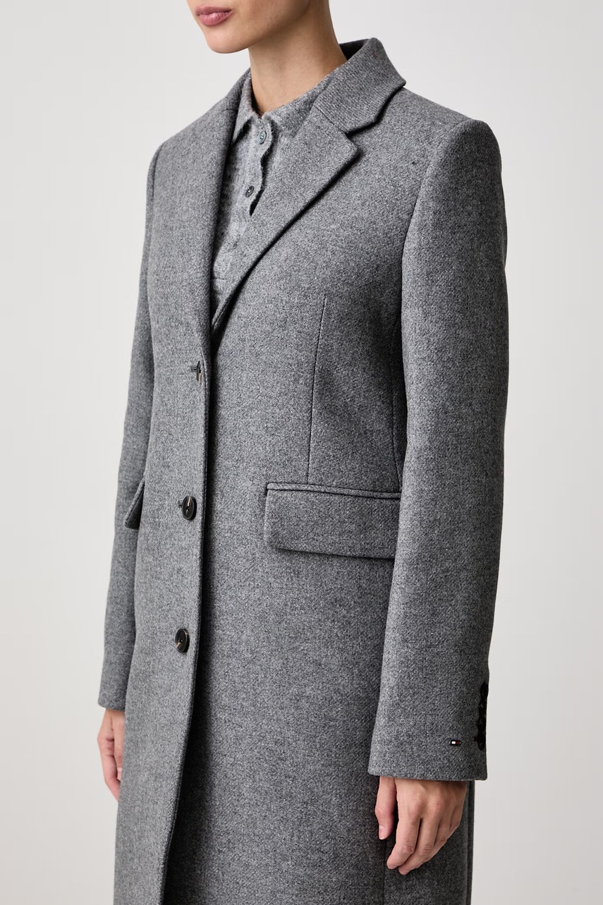 Tommy Hilfiger Tommy Hilfiger παλτό γυναικείο με μαλλί - 4