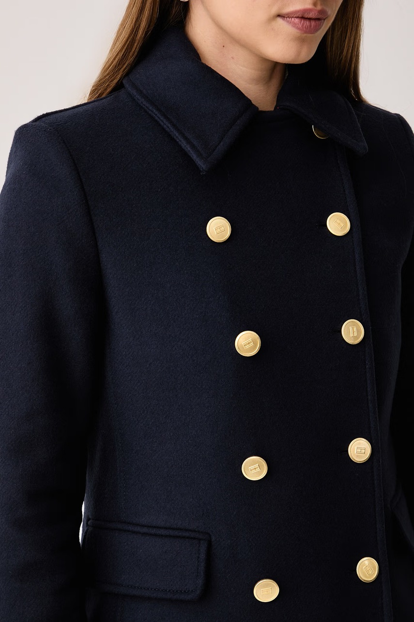 Tommy Hilfiger Tommy Hilfiger παλτό γυναικείο με μαλλί - 4