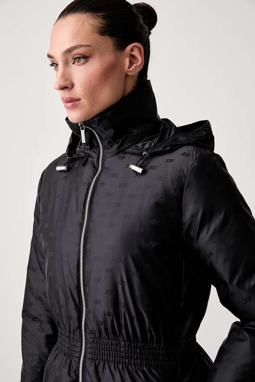Armani Exchange dlouhá bunda dámská (obrázek 4)