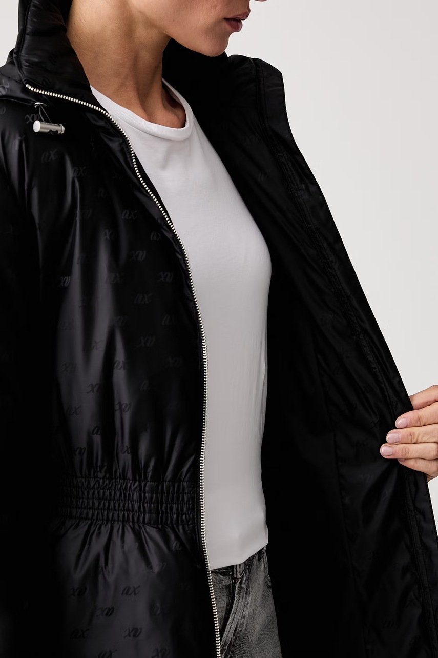 Armani Exchange dlouhá bunda dámská (obrázek 6)